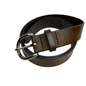 GAP Split Hide Cow Leather Womens Medium Leather Belt Classic D-Ring Mustang